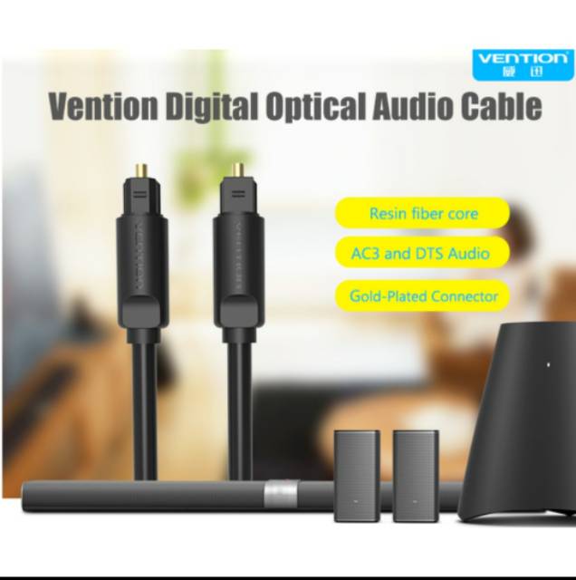 [COD] KABEL VENTION BAE 5 METER / KABEL TOSLINK DIGITAL AUDIO SPDIF OPTICAL DARI TV KE SPEAKER AKTIF / KABEL AUDIO OPTIC OPTIK TOSLINK 5M ORIGINAL