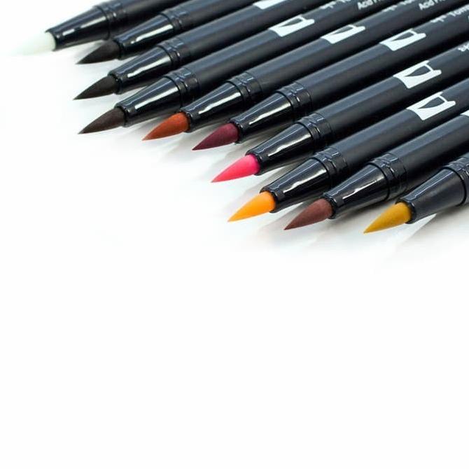 

[[COD]] TOMBOW ABT 10 color set Potrait Palette - Art Brush Pen Set TERBARU Kode 707
