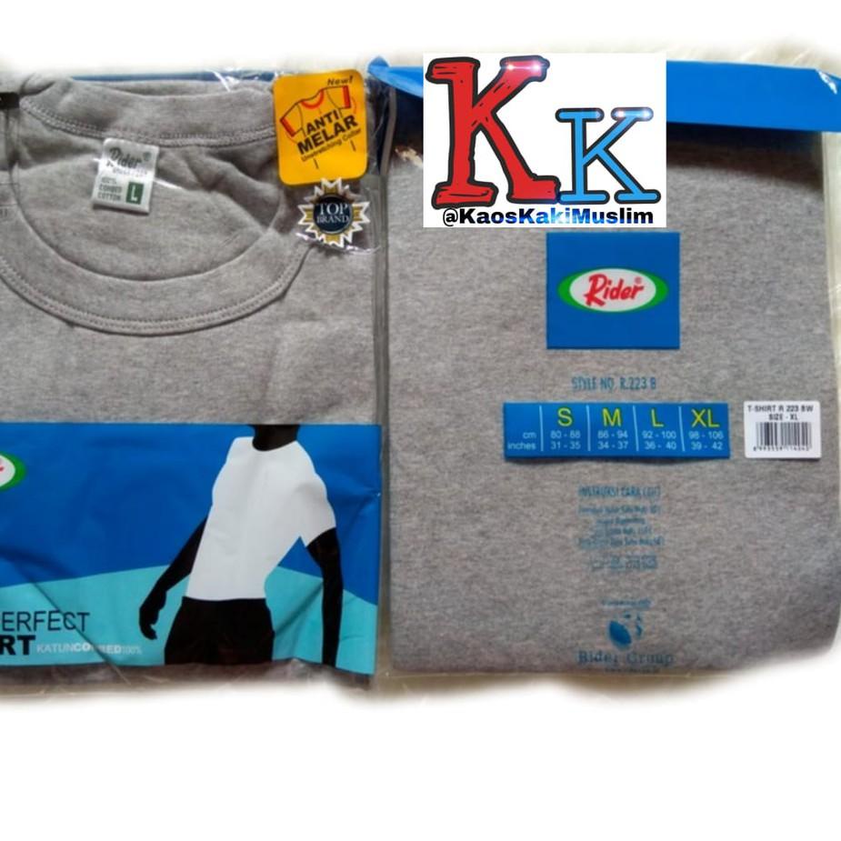 ➶ OBLONG RIDER ABU ABU | kaos oblong pria | Kaos rider abu abu | kaos polos ➼