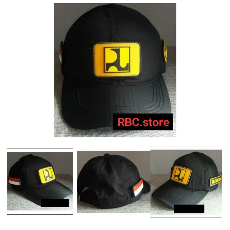 TOPI VELCRO EMBLEM PUPR HITAM