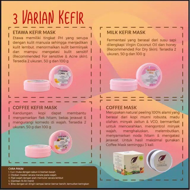 KEFIR mask 50gr SR12 herbal skin care