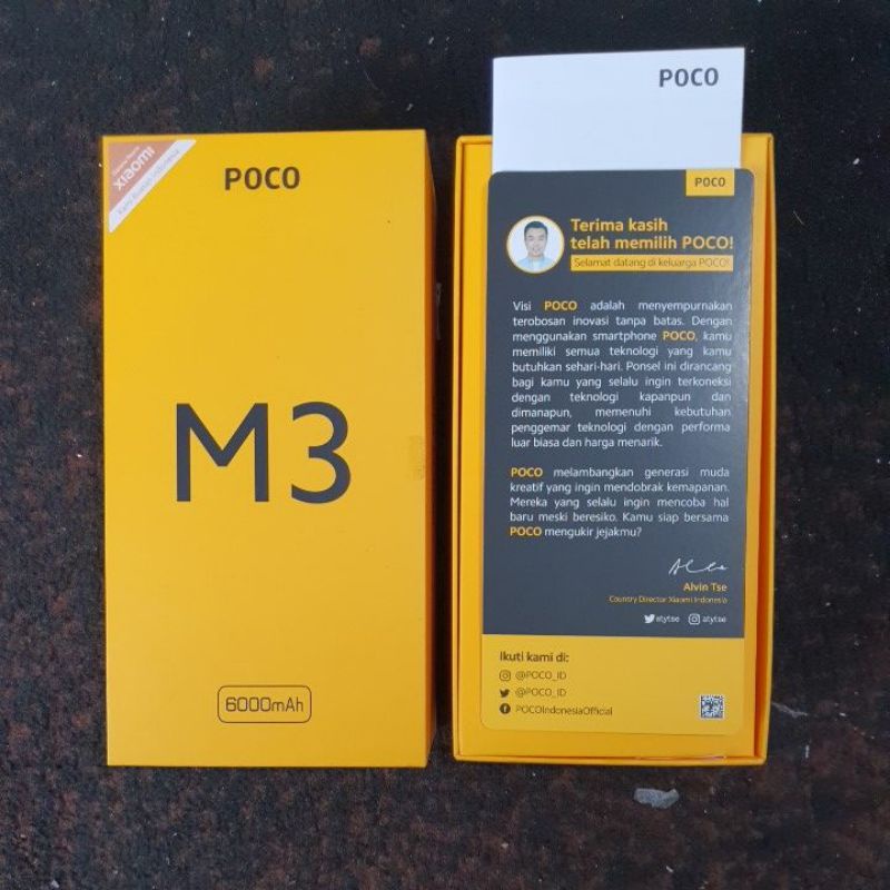 KARDUS BOOK DUS BOX XIAOMI POCO M3 ORIGINAL COPOTAN