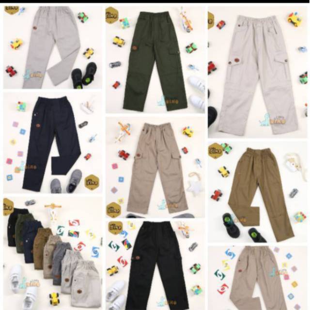  Celana  Chino cargo  Anak 246 81012 141618 celana  remaja  