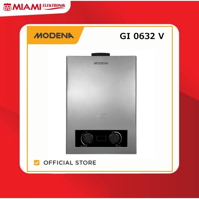 MODENA Gas Water Heater GI 0632V / Pemanas Air Gas GI0632V