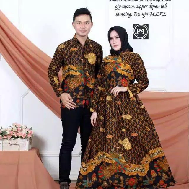Maura Couple - Sania Ruffle Batik Couple Ori Ndoro Jowi Garansi Murah Berkualitas
