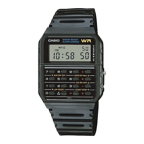 JAM TANGAN CASIO CA-53W-1Z ORIGINAL - DATABANK CA53W CA53