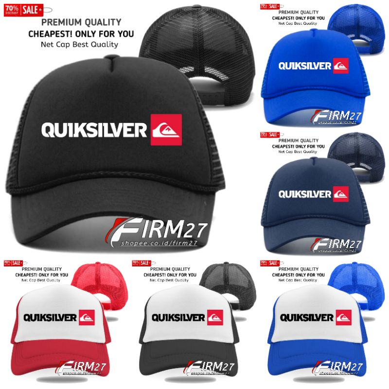 Topi QUIKSILVER Trucker Jaring - Topi QUIKSILVER