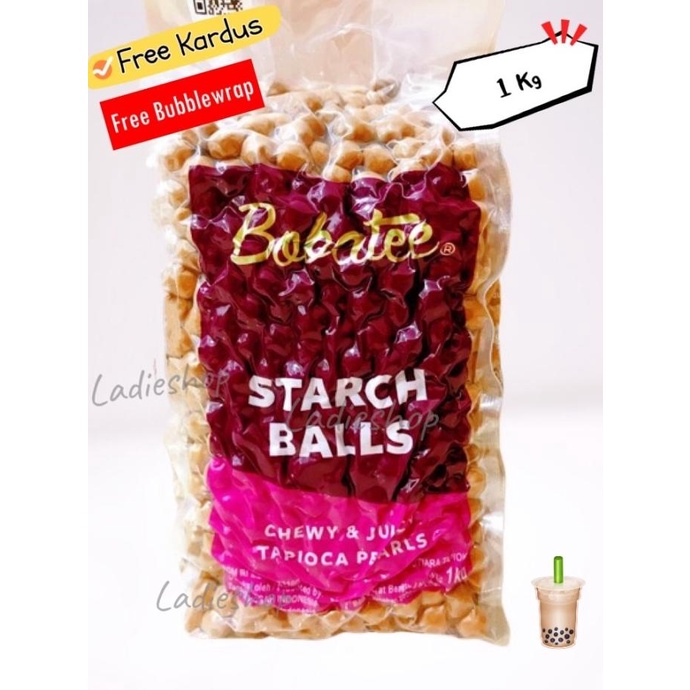 

Boba Tapioca Pearl BOBATEE / Tapioka Bubble Pearl 1 Kg