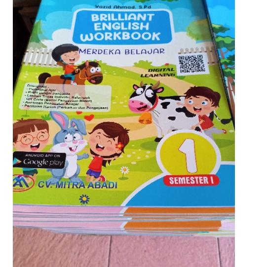 Siap Kirim.. BRILLIANT ENGLISH WORKBOOK KELAS 1, 2, 3, 4, 5, 6 SEMESTER 1
