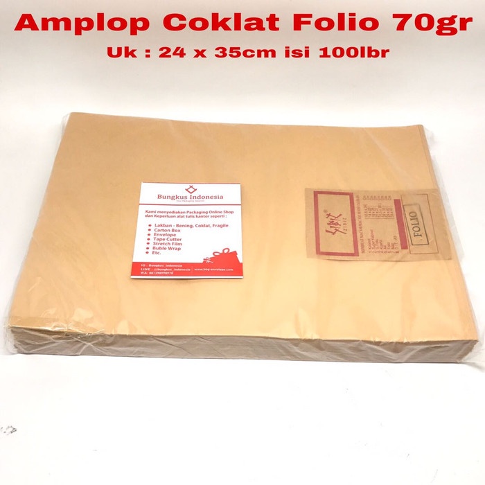 

Menyurat-Surat- Amplop Coklat Folio Isi 100 -Surat-Menyurat.