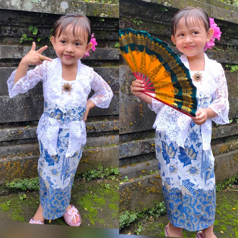 Set Kebaya Kamen Obi anak/pakaian adat bali anak