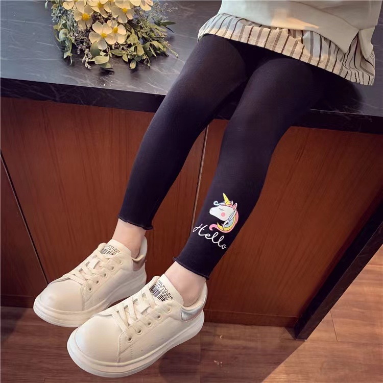 Legging OLA Unicorn Celana Panjang Anak Perempuan Cotton Rich Import