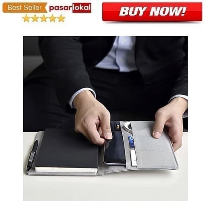 

PL - Xiaomi Mijia Kaco Green Noble Paper NoteBook Card Slot Wallet Grey