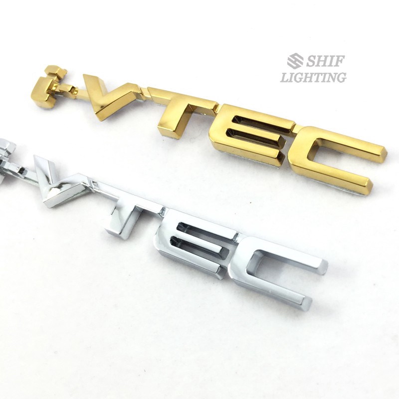 Stiker Emblem / Badge Motif Huruf i-vtec Bahan ABS untuk Mobil Honda