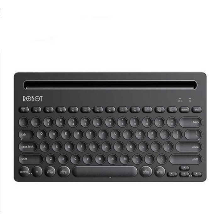 NA - Keyboard Bluetooth With Stand Robot - Multi Device Portable kb10