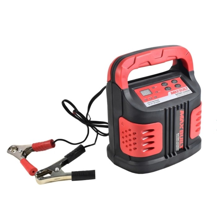 MAXBUILT Charger Aki Mobil 12V 2A/6A/12A