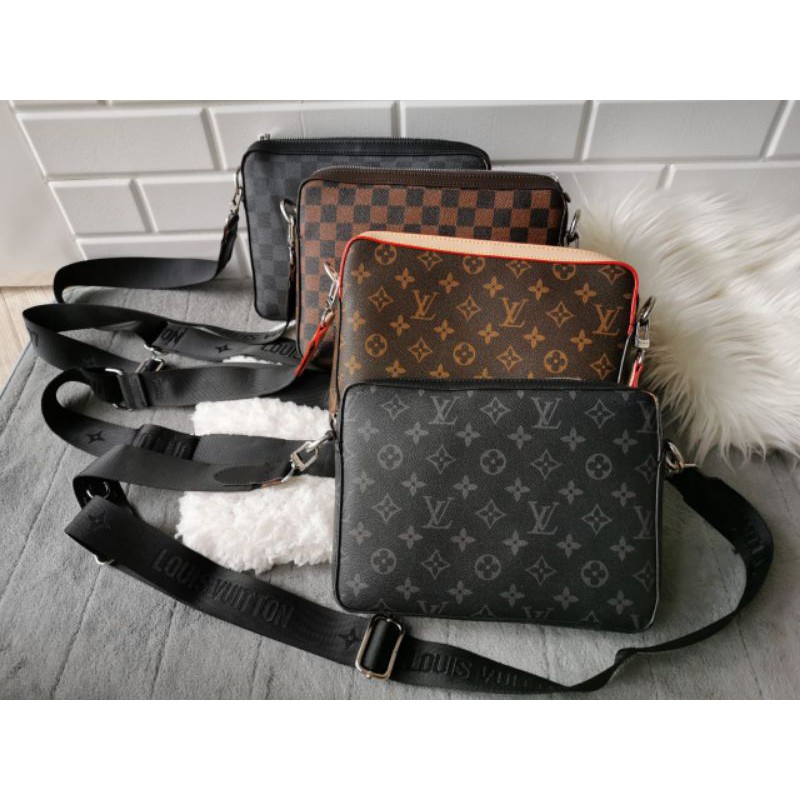 lv POCHETTE MULTI TRIO SET SLING BAG / TAS SELEMPANG PRIA lv MULTI / lv trio messenger sling bag