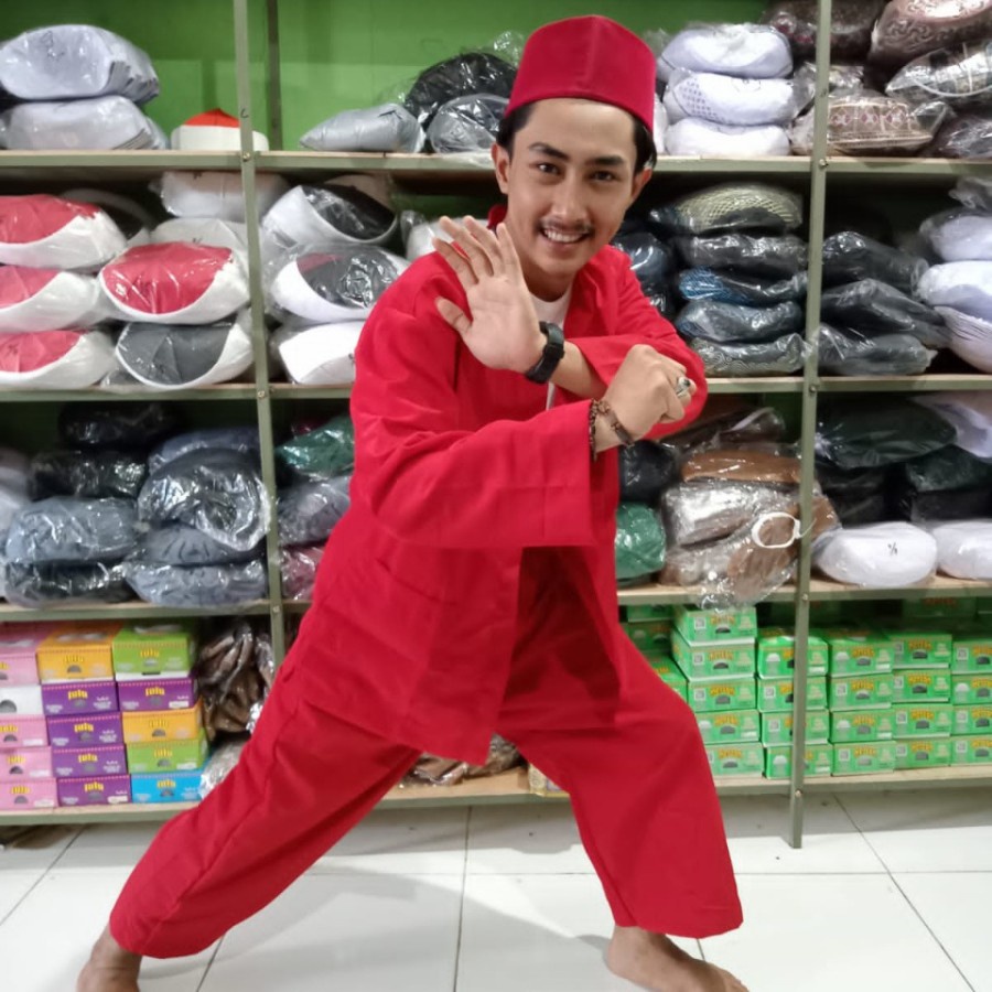 SETELAN BAJU PANGSI DEWASA I BAJU SILAT BETAWI HANYA SETELAN BAJU SAJA