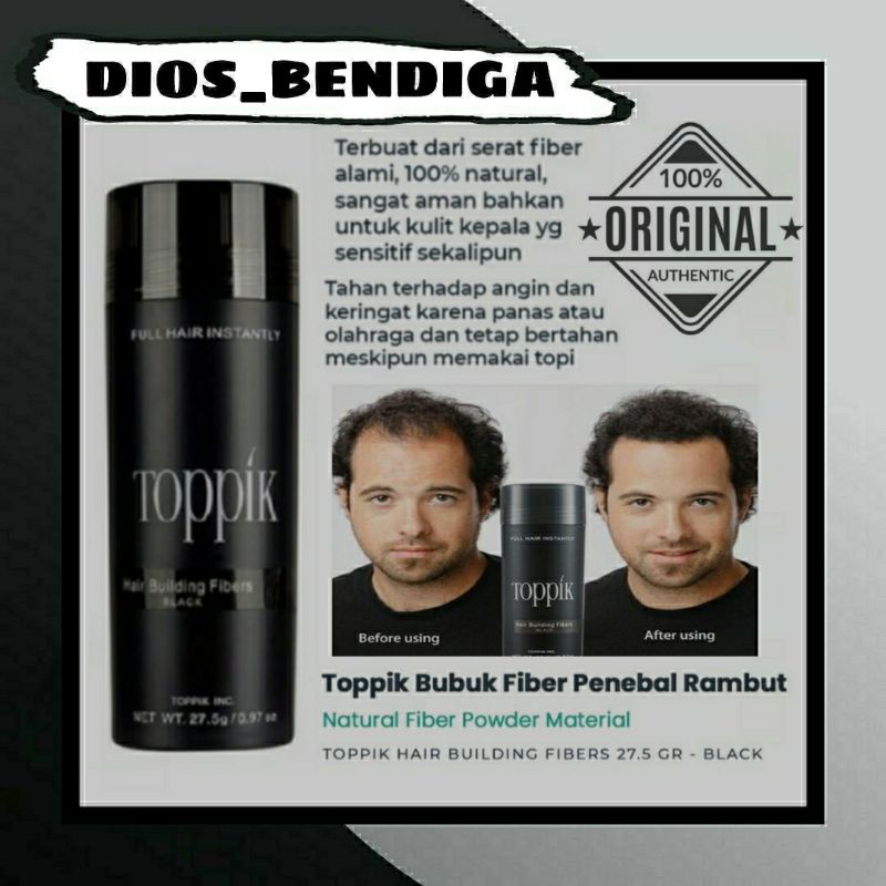 Toppik Hair Fiber (27.5 gr) ORIGINAL