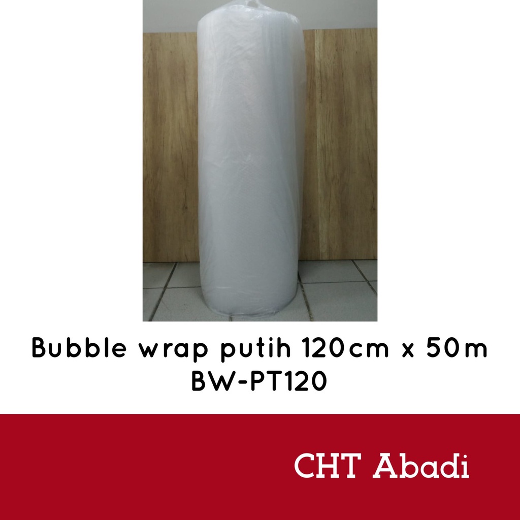 

Bubble Wrap putih 120cm x 50m