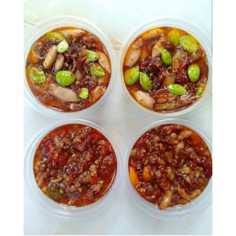 

sambal baby cumi dan baby cumi pete