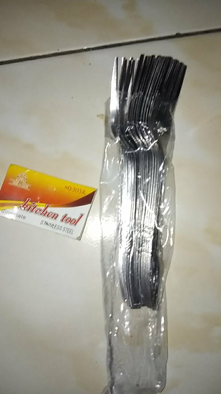 Sendok Garbu Stainless Steel 1pack 12pcs