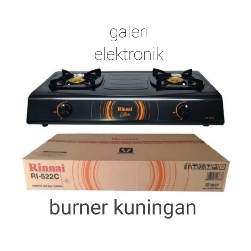 kompor gas rinnai 2 tungku Ri 522c