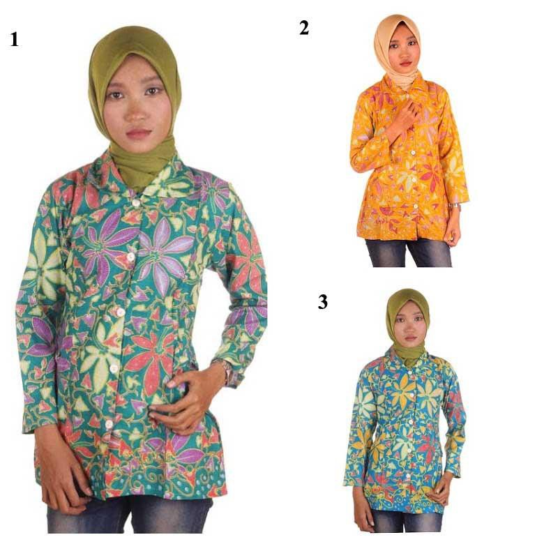Blouse Batik I Blouse Kerja Wanita Batik I Blus Batik Wanita Merri