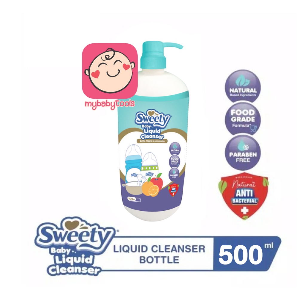 SWEETY BABY LIQUID CLEANSER BOTTLE NIPPLE 200ML 500ML