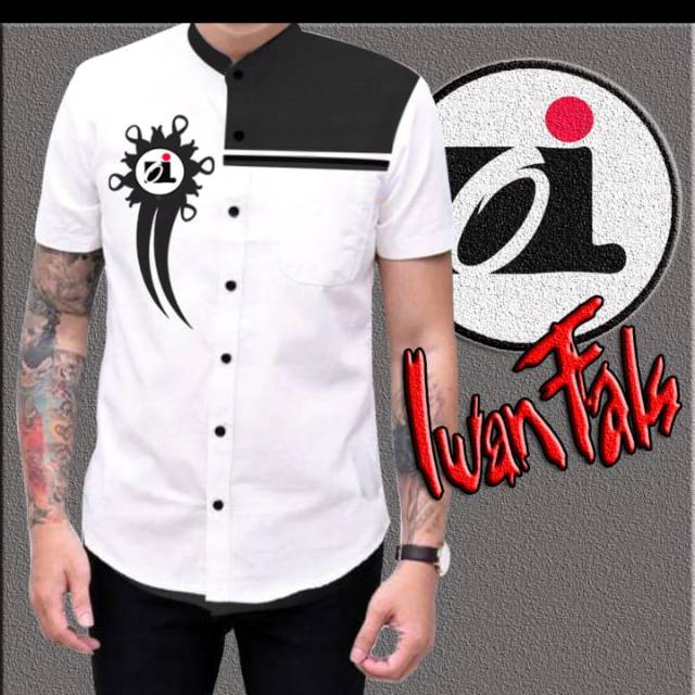 Koko Oi iwanfals kusus warna putih hitam