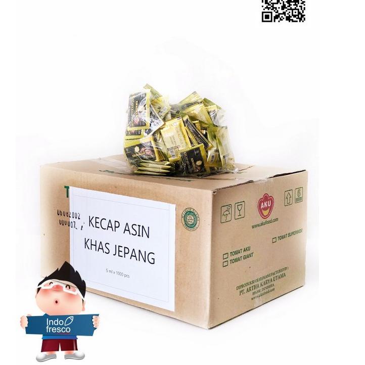 

Best! Kikkoman Soy Sauce Shoyu Sachet 5ml-Kecap Asin Khas Jepang Halal 100pc ,