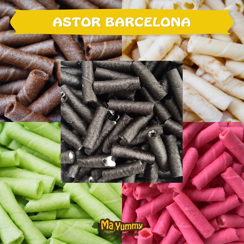 

Astor Barcelona 250gr 6 Varian Rasa Pandan / Coklat / Strawberry / Milk Cream / Vanilla Cream / Blueberry