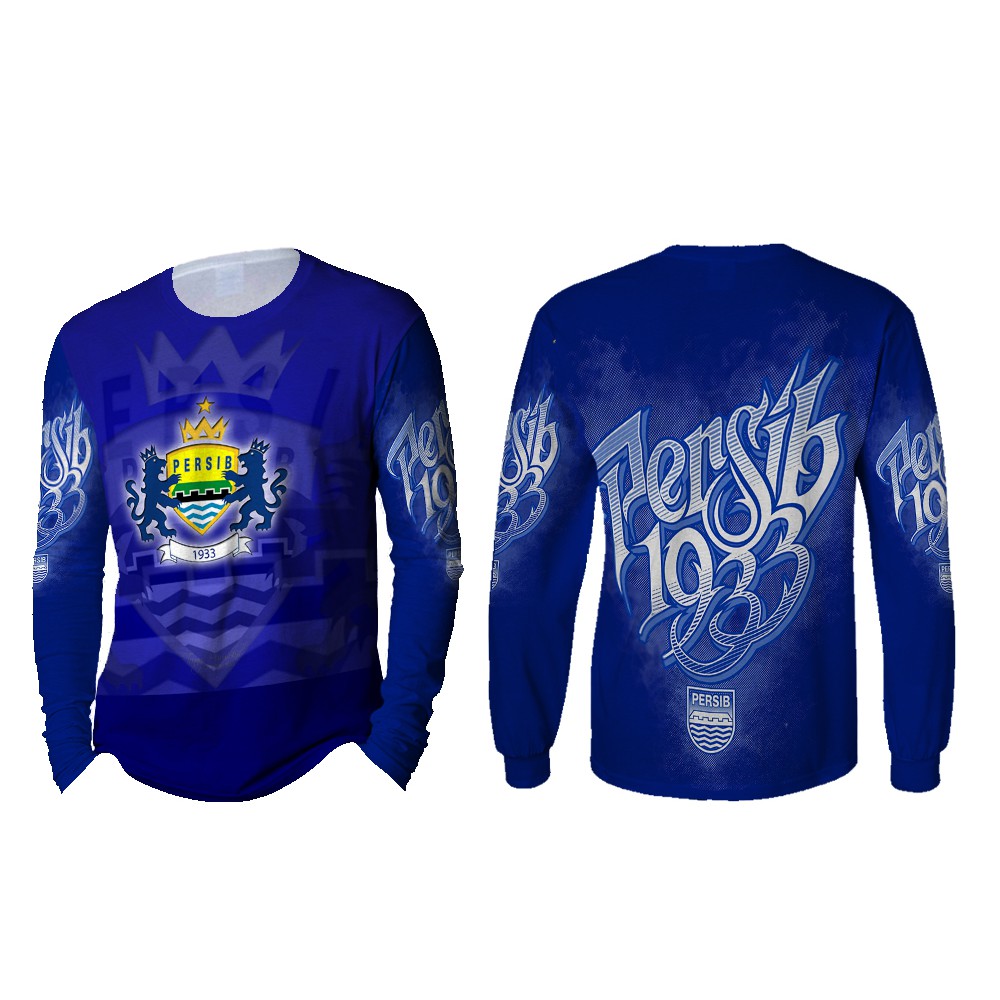 Kaos Pria Lengan Panjang PERSIB BANDUNG 3D Full Print Sublimation 001