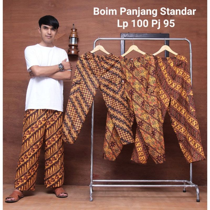 celana panjang pria | Celana Betawi | Celana Boim Batik Betawi