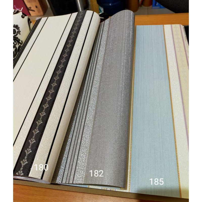 wallpaper dinding Salur Vintage  Cream Minimalis