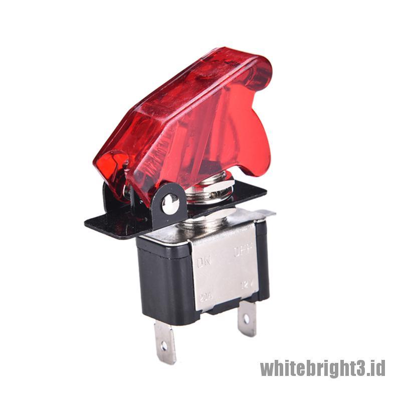 Saklar Rocker ON / OFF Lampu 12V 20A Universal Warna Putih Untuk Mobil Balap