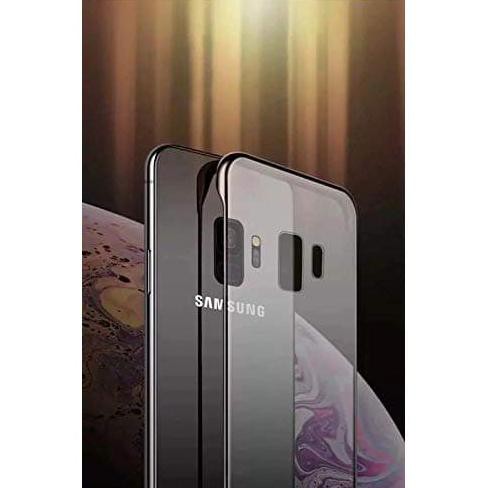 SAMSUNG S9 CASE FRAMELESS TRANSPARANT STAND RING CASING HITAM