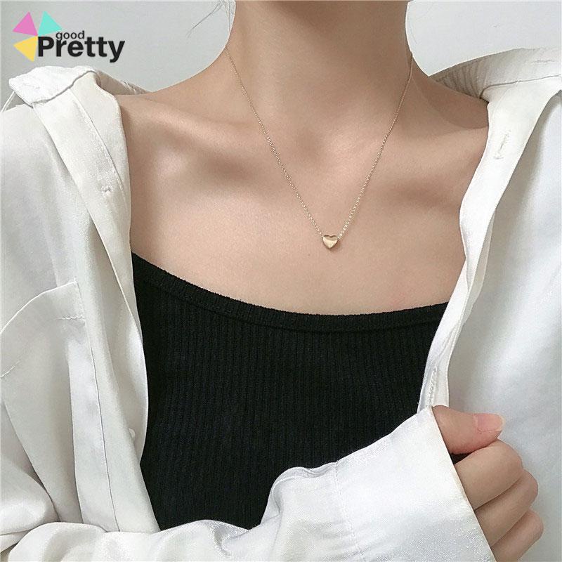 Kalung Titanium Anti Karat Dengan Bentuk Cinta Kalung Fashion Wanita Model - PD