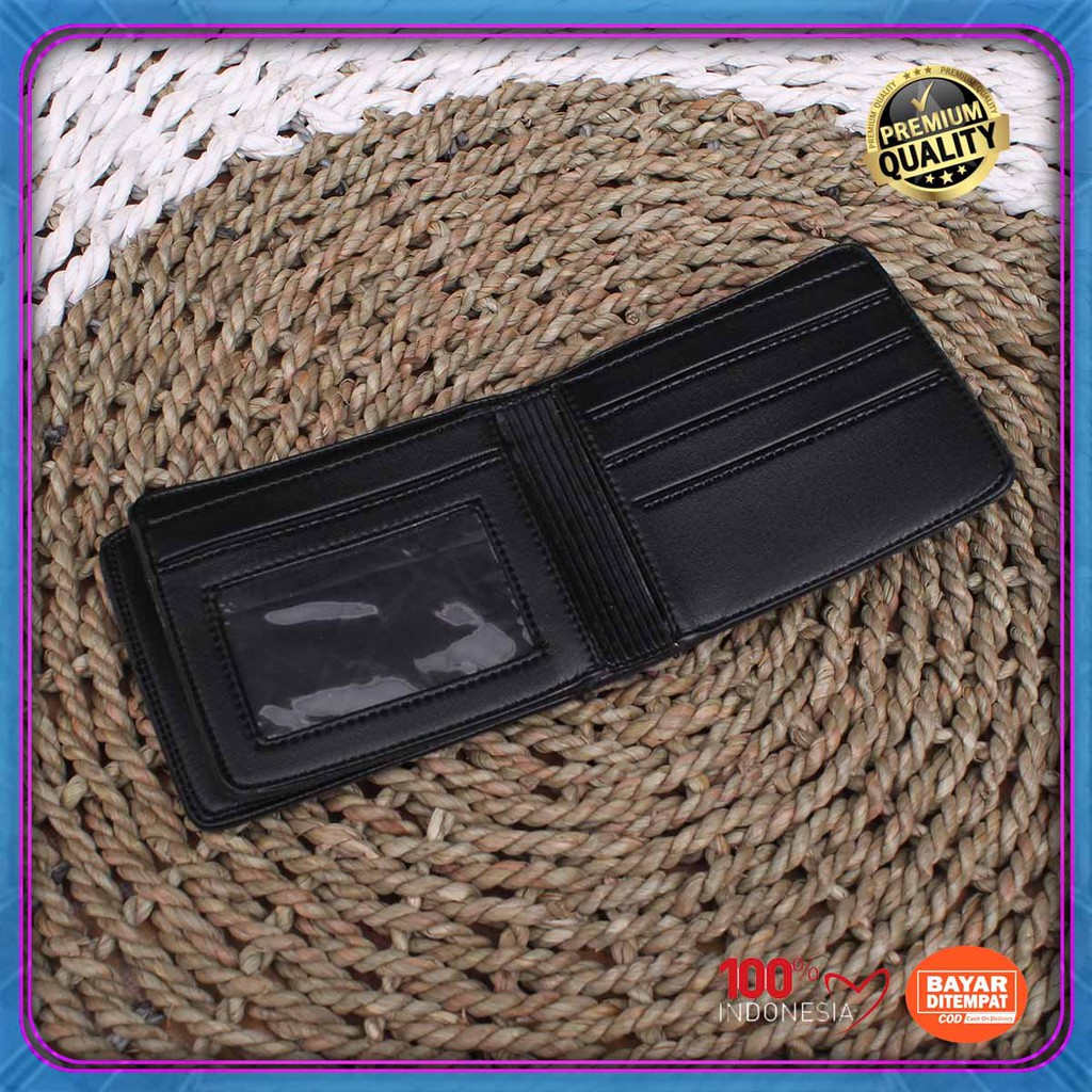 6.6 GREAT SALE! Dompet pendek levis cowok Bahan sintetik Lipat Polos Original
