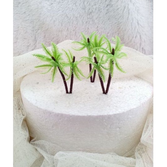 

cake topper/hiasan kue POHON KELAPA/topper POHON KELAPA PLASTIK (isi 4pcs)