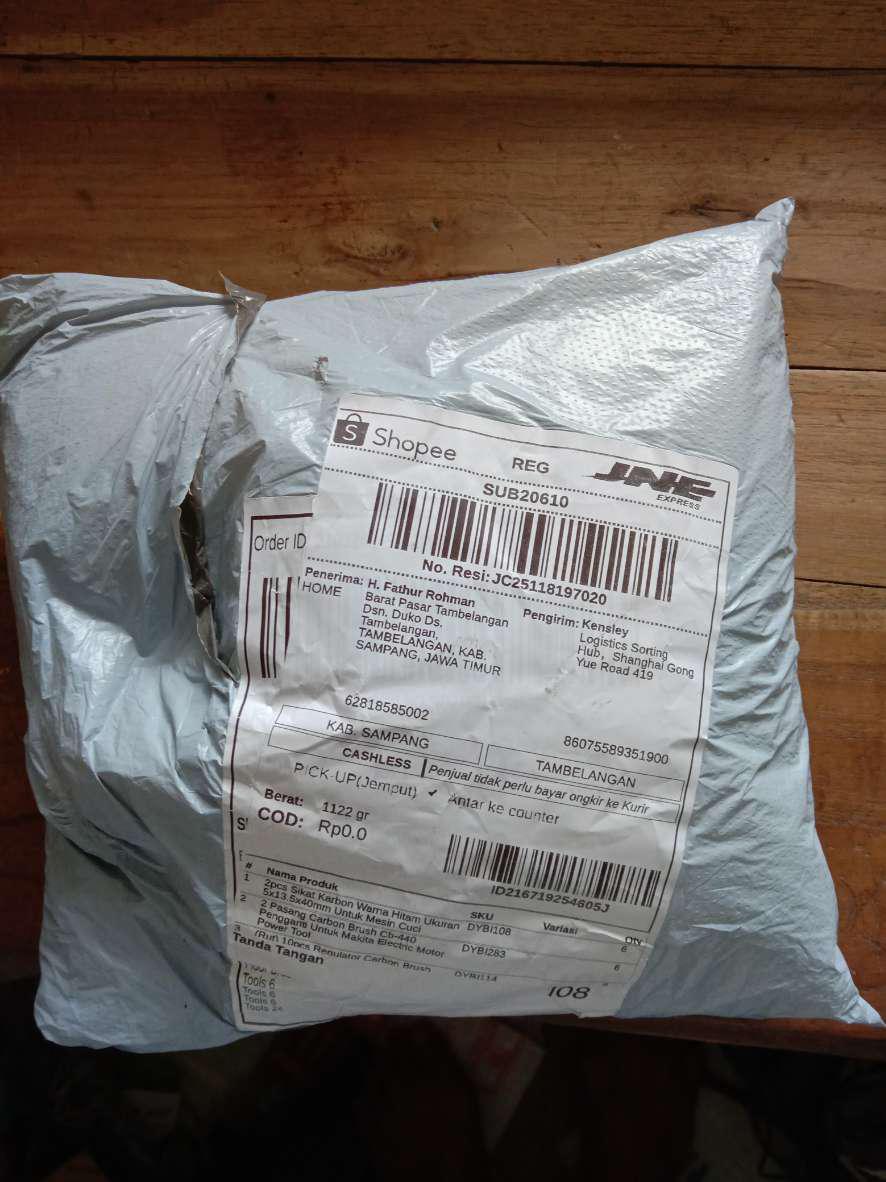 2pcs Sikat Karbon Warna Hitam Ukuran 5x13.5x40mm Untuk Mesin Cuci