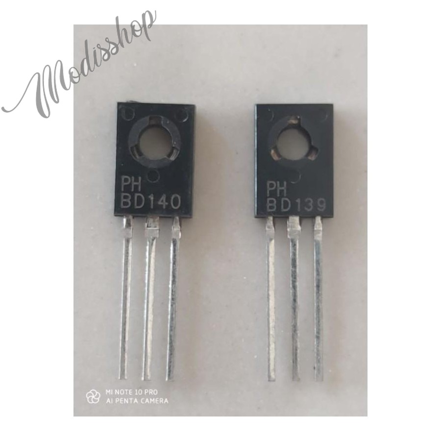 Unik SATU SET TRANSISTOR  BD 139 BD 140 ORIGINAL PHILIPS BD139 BD140 Murah