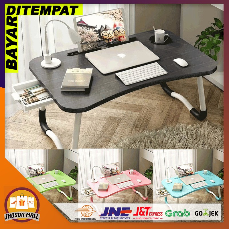 JM Meja Lipat Laptop / Meja Lipat Belajar Anak / Meja Laci Polos Import Murah COD Jakarta MJB02