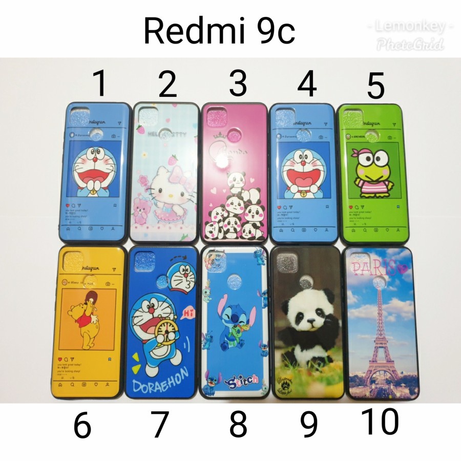 Soft case Fuze Xiaomi Redmi 9c Motif Karakter Redmi9c Disney Hitam