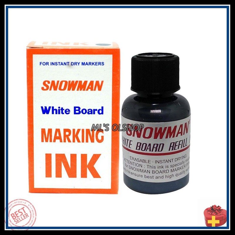 

ISI TINTA SPIDOL WHITE BOARD REFILL MARKING INK SNOWMAN HITAM YST129