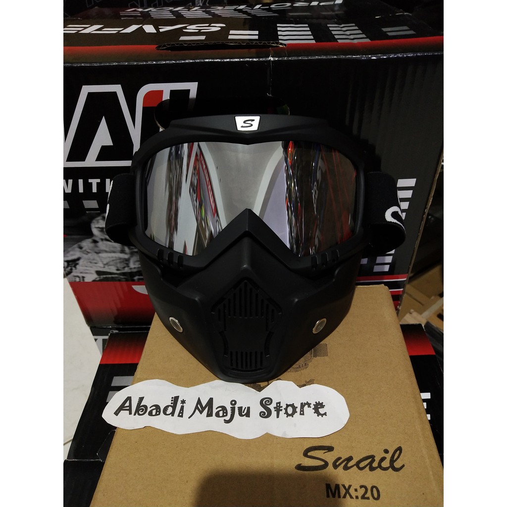 Goggle Mask Snail Silver Original