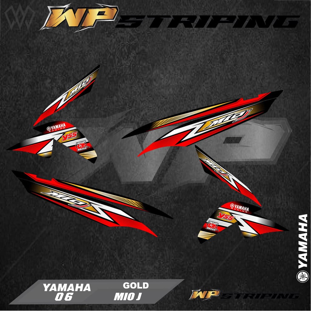 Stiker Striping MIO J/Sticker Variasi List Skotlet Motor Yamaha MIO J/ 06