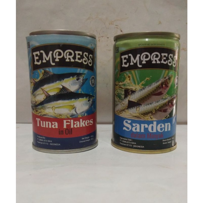 

Empress Tuna dan Sarden 155 Gram