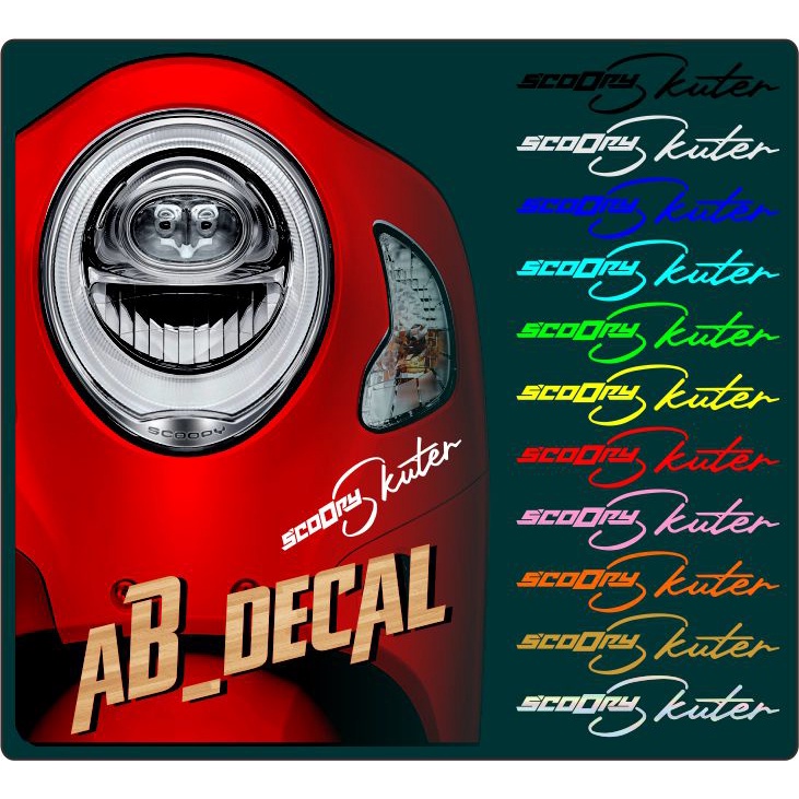 stiker | kating tulisan scoopy