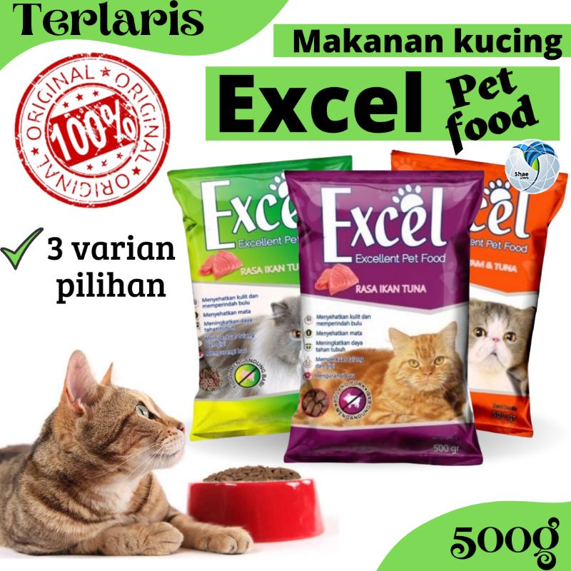 Excel Makanan Kucing Freshpack 500 gram cat food shaestore15